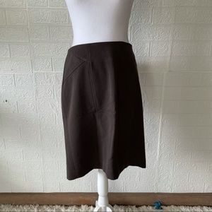 Anne Klein brown knee length business skirt
